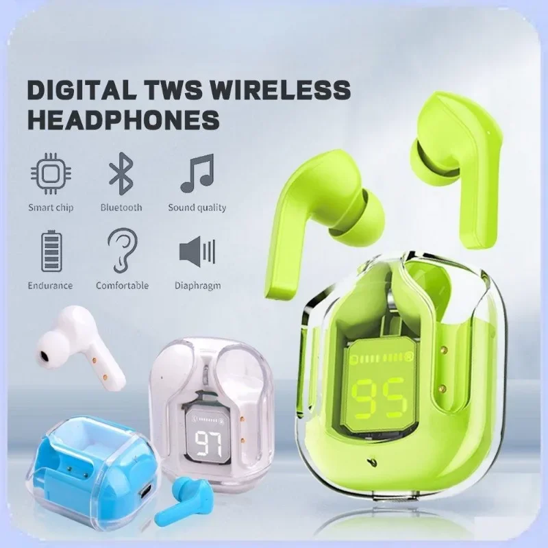Wireless Earbuds with Smart LED Display & Hi-Fi Stereo Sound