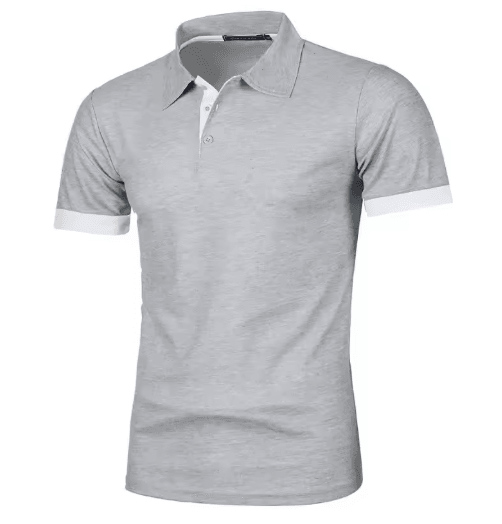 Mens Summer Short Sleeve Polo Shirt Lightweight Breathable Lapel Streetwear Business Tee