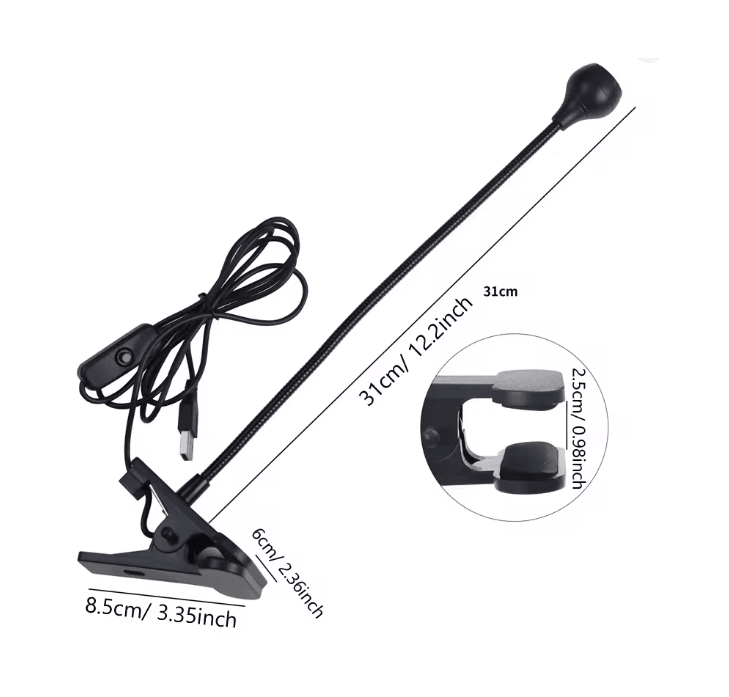 5W UV Gel Nail Lamp with Clip and Flexible Arm Nail Dryer
