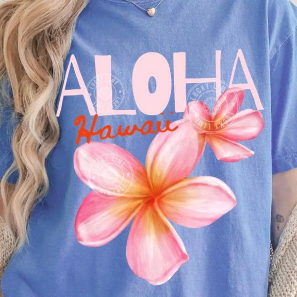 Hawaii Shirt, Aloha Hawaii Shirt, Summer Flower Shirt, Trendy Summer Tee, Retro Summer Top, Hawaiian Shirt, Beach Lover