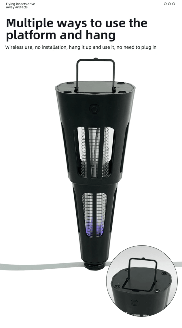 2 in 1 Smart Pest Control Table Fan Fly Repellent Bug Killer Lamp