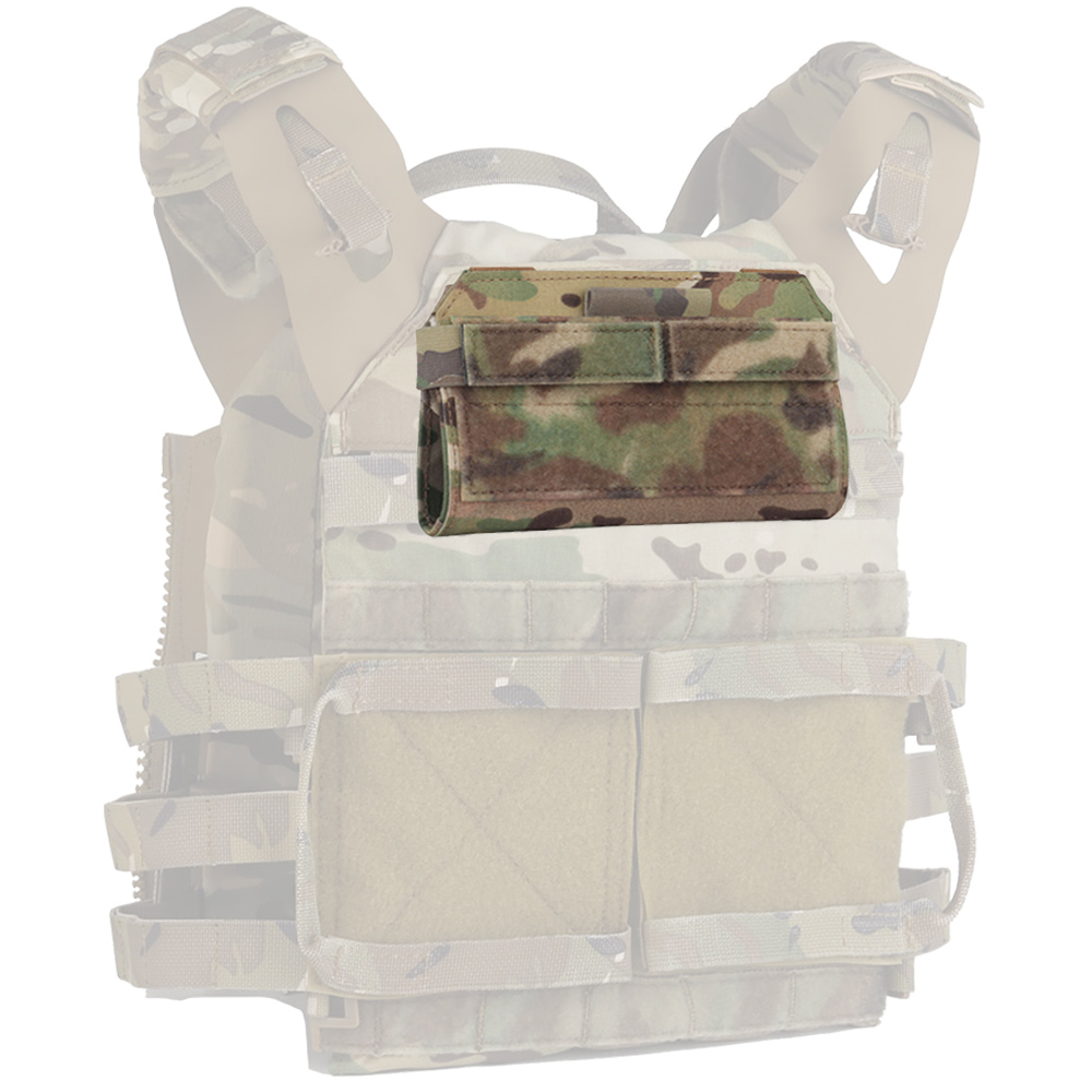 Tactical Plate Carrier Chest Admin Pouch  Crye Style Military Airsoft Vest Accessory with Phone and Navigation Board