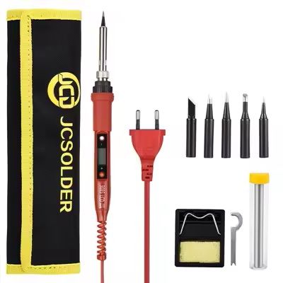 Adjustable Temperature Soldering Iron Kit with LCD Display