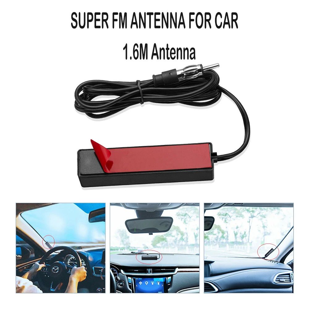 Universal Hidden Car Radio Antenna Amplified AM FM Signal Booster Kit