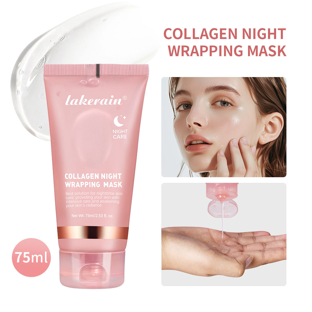 Collagen Overnight Wrapping Peel Off Facial Mask, Elasticity Hydration Care, Deep Firming, Reduces Sagging, Dullness