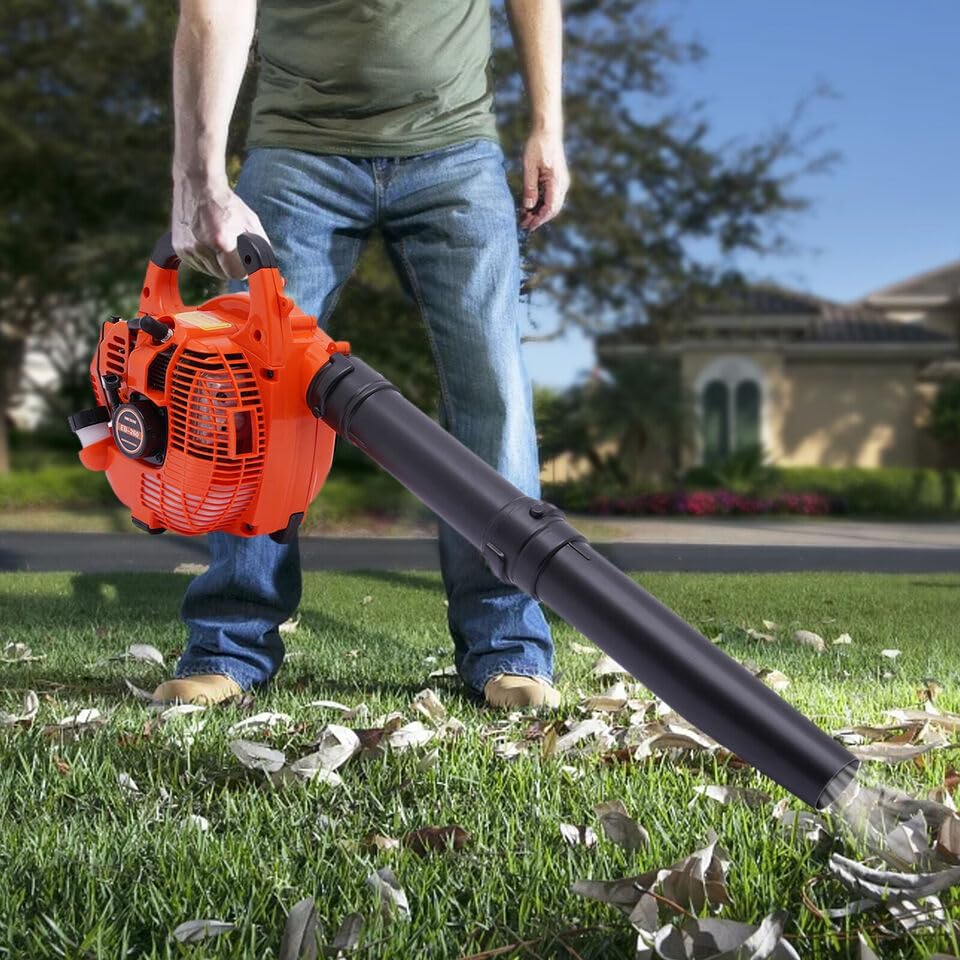25.4CC 2-Stroke Handheld Gas Leaf Blower – High-Power Lawn & Yard Cleaning Tool