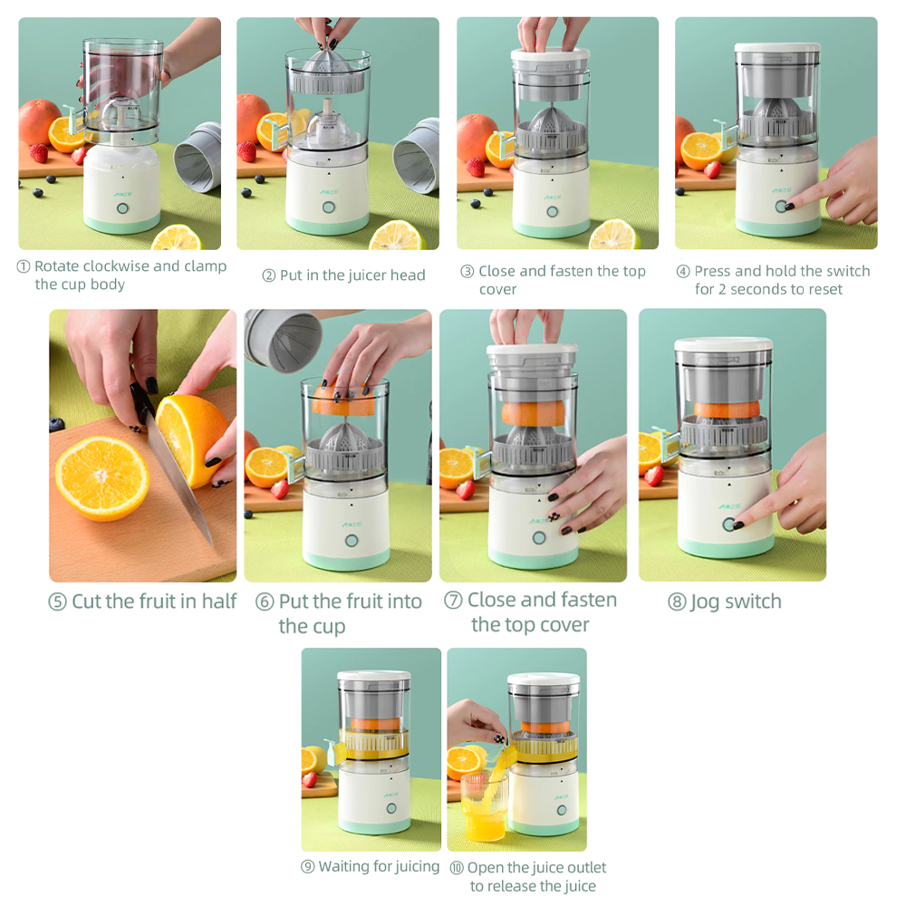USB Charging Automatic Fruit Juicer