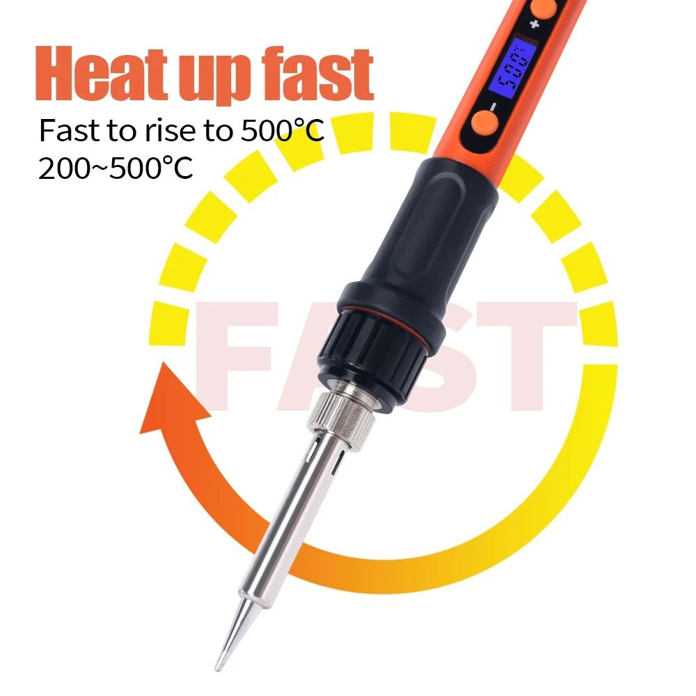 Digital Adjustable Temperature Electric Soldering Iron Kit 100W