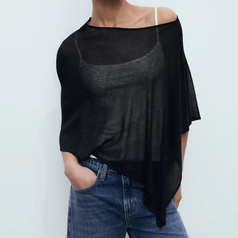 Boho Knitted Crop Top Beach Cover Up