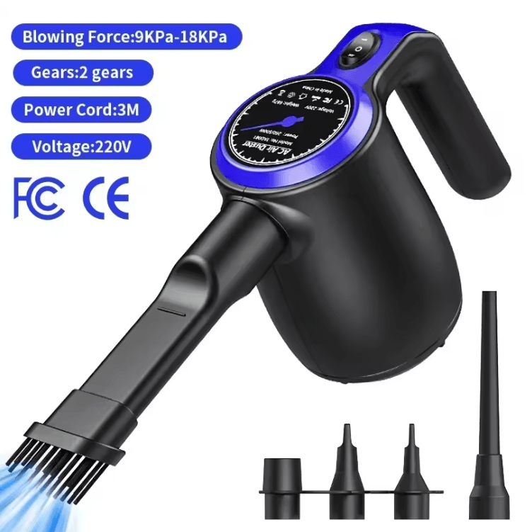 500W Electric Air Duster Powerful Keyboard Cleaner and Reusable Compressed Air Blower