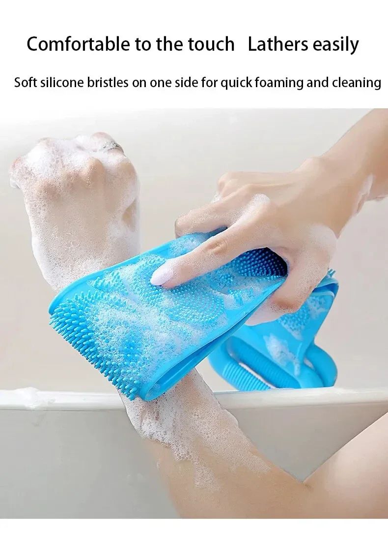 Silicone Body Back Scrubber and Massage Brush