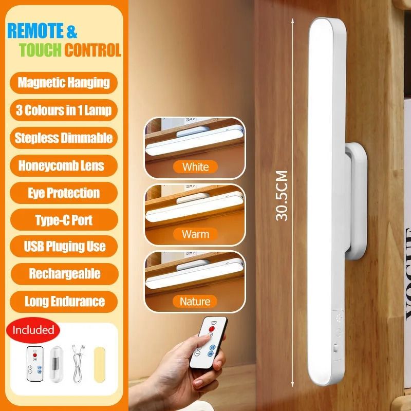 Remote LED Magnetic Desk Lamp – Multi-Purpose Hanging Night Light