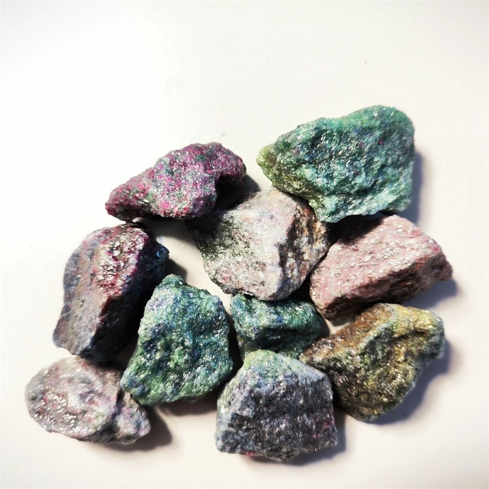 Natural Raw Gemstone Specimen Fluorescent Mineral Stone Display Decor