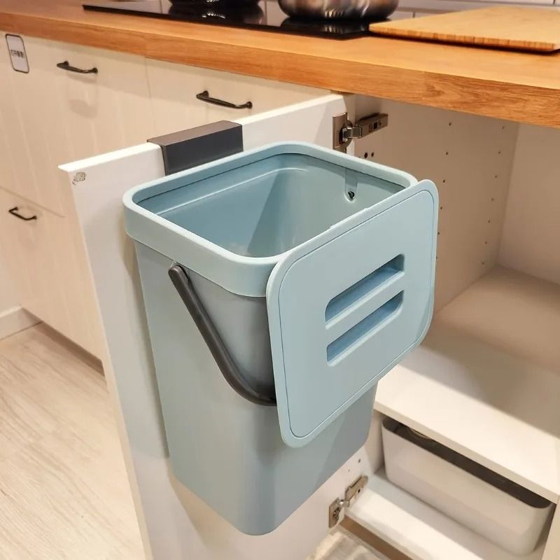 Space Saving Quiet Close Trash Can for Kitchen and Office