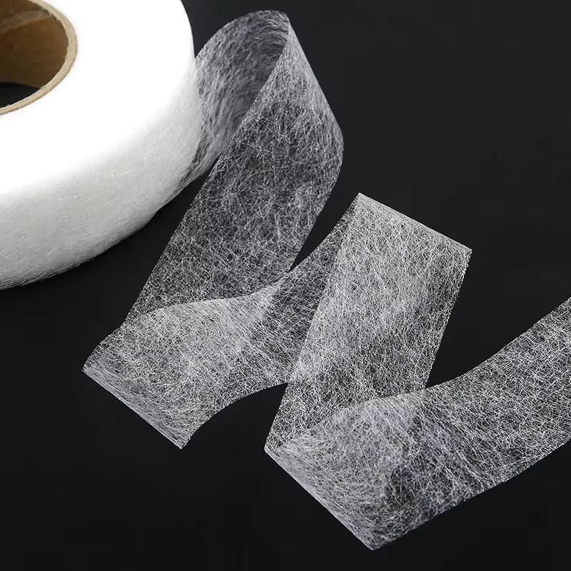 Double-Sided Non-Woven Interlining Adhesive Fabric Cloth Iron-On Hem Tape Web for Sewing Crafts