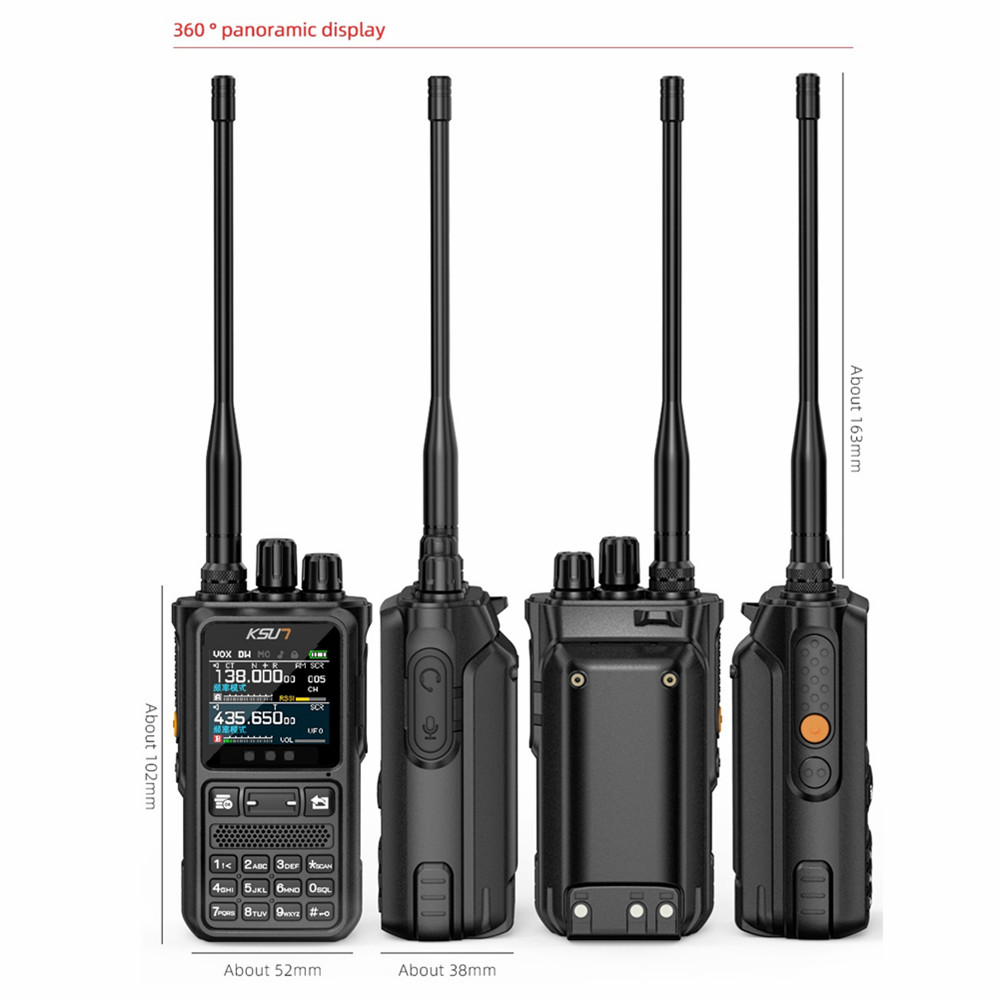 KSUN Dual Band Long Range Walkie Talkie Professional Two Way Radio