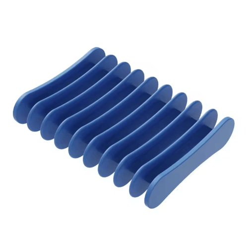 Premium Silicone Self Draining Soap Dish Compact Easy to Clean Soap Holder