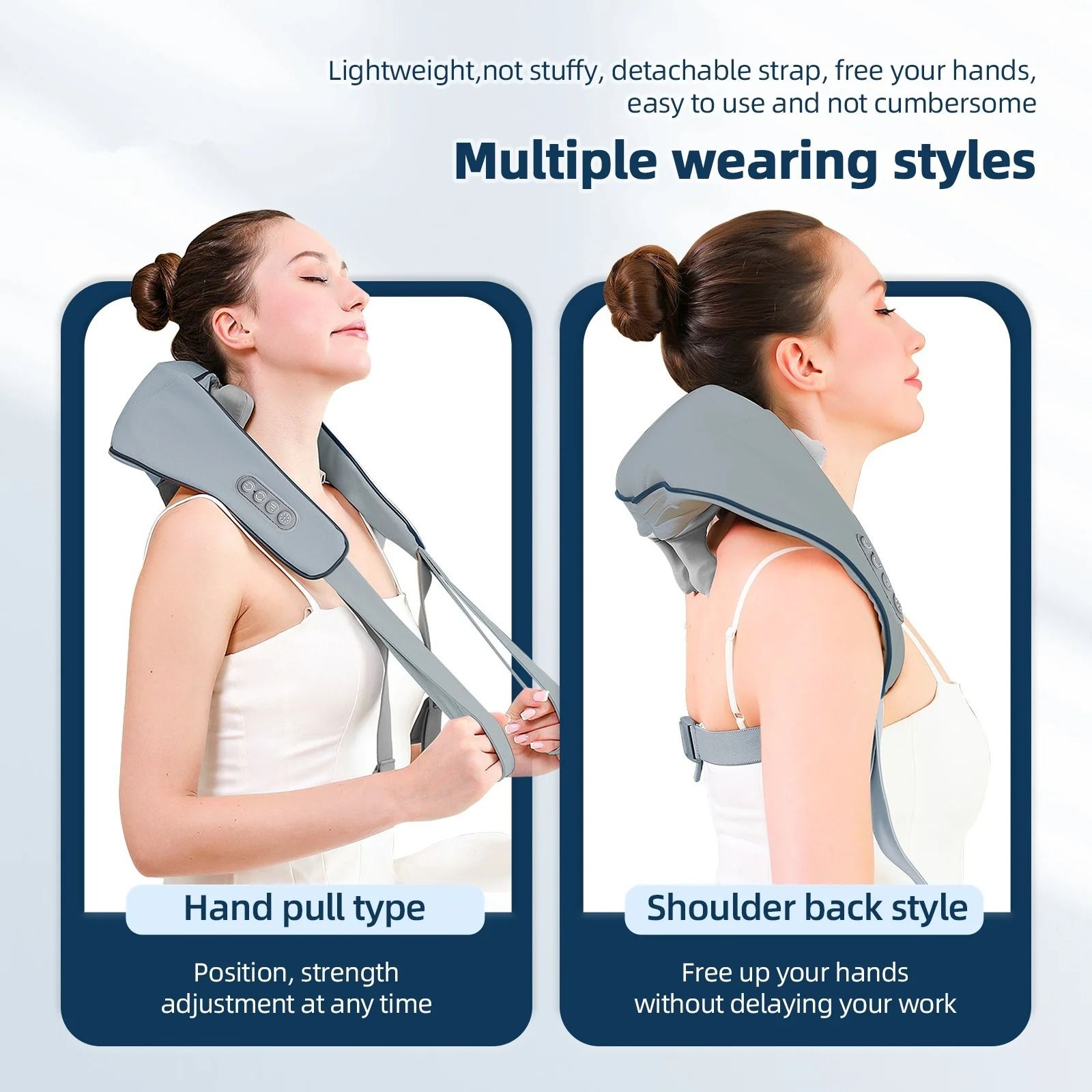 Neck and Shoulder Massager Wireless Back Kneading Massage Shawl