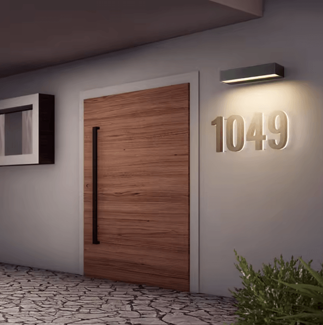 Modern Linear Waterproof LED Wall Light – 12W/18W/30W Outdoor Aluminum Strip Lamp