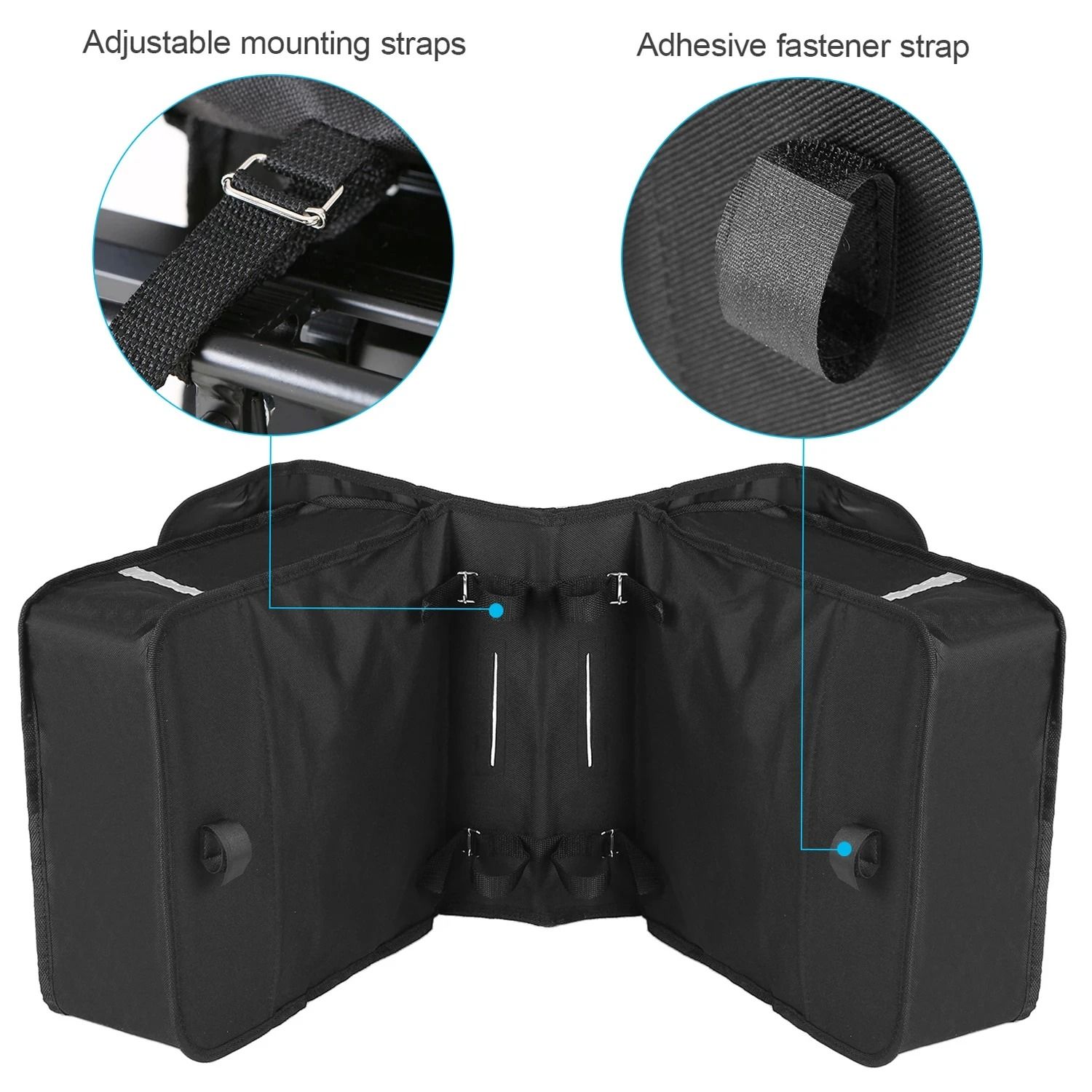 28L Water Resistant Bicycle Rear Seat Carrier Bag Rack Trunk Pack