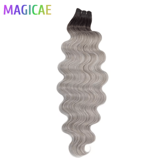 Magicae 30 Inch Ombre Body Wave Synthetic Hair Extension Bundle 200g
