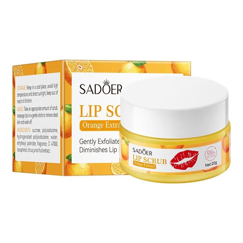 Fruit Series Strawberry Lip Scrub – Revitalizing Dead Skin Removal & Brightening Therapy