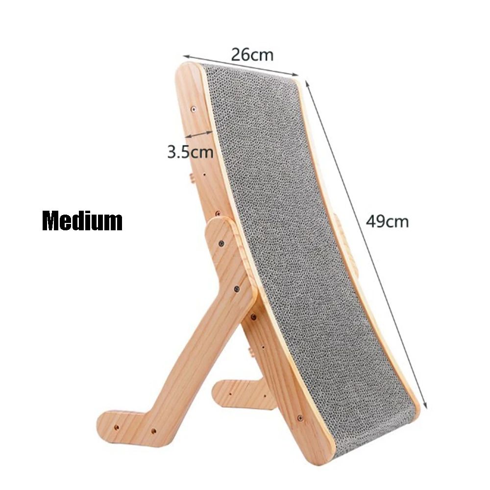 Wooden 3 in 1 Cat Scratcher Bed