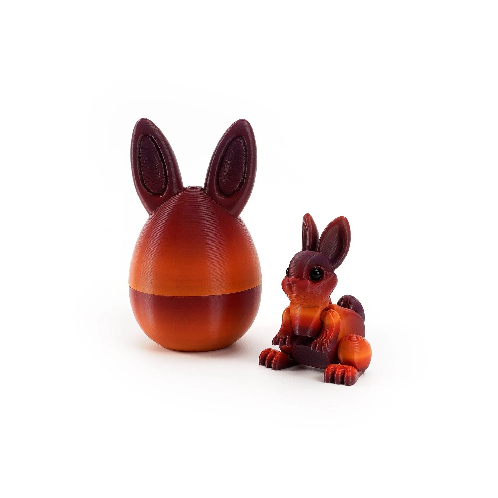 Architectural 3D-Printed Easter Rabbit Figurine