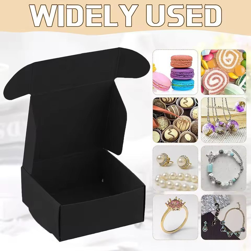 Small Kraft Paper Jewelry Gift Boxes 10-Pack Mini Cardboard Wrapping Boxes