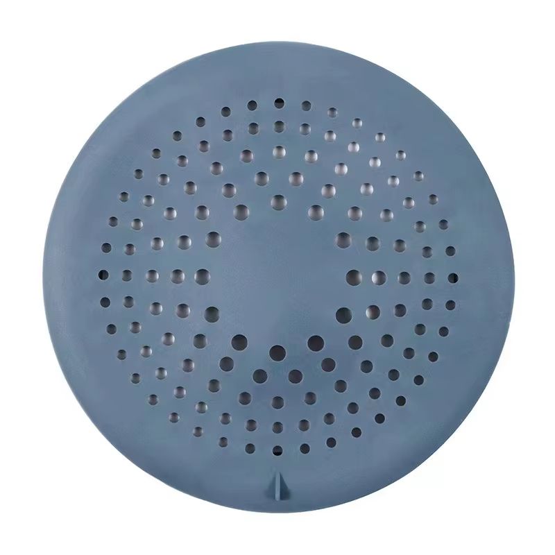 Silicone Shower Drain Hair Catcher Cover 5.9 Inch Suction Cup Anti Clog Strainer