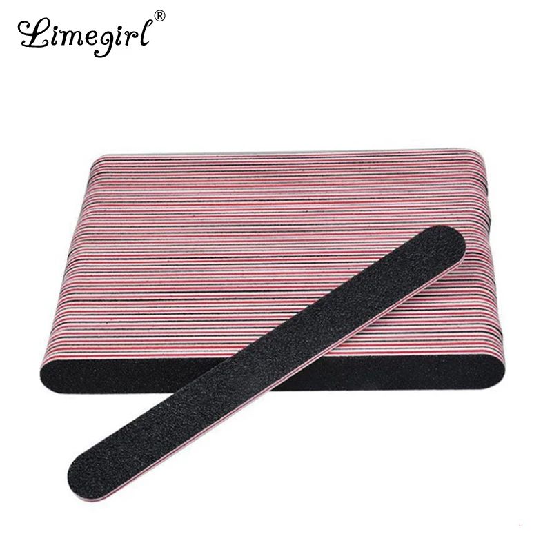 Professional Nail File 100 180 Grit Double Sided Manicure Nail Buffer