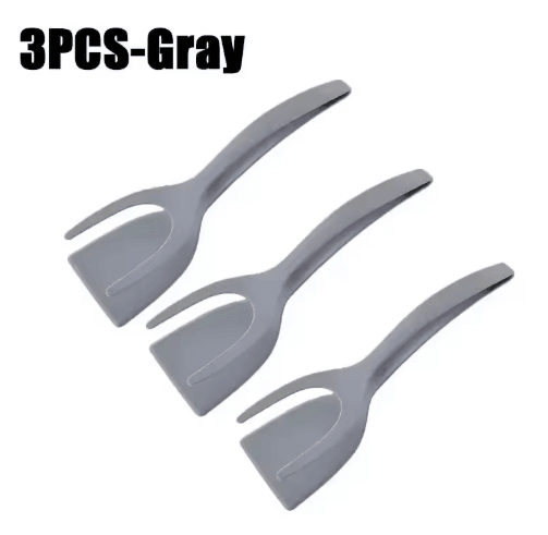 2-in-1 Egg Spatula Tongs – Pancake & Egg Flipping Tool