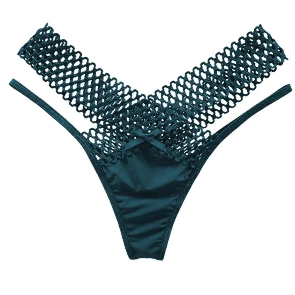 French Strappy Womens Mesh Thong Low Rise Sheer Lingerie