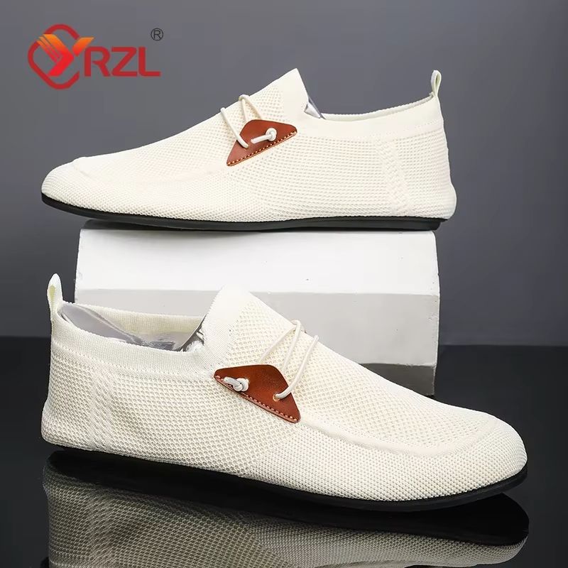 Breathable Mesh Loafers for Men – Slip-On Driving Shoes with Non-Slip Thin Sole