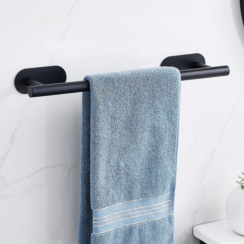 Self-Adhesive Stainless Steel Towel Rail – Modern No-Drill Wall Hanging Holder