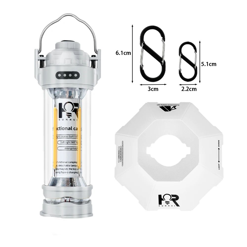 DOTWISE Retro LED Camping Lantern with 3000mAh Rechargeable Battery