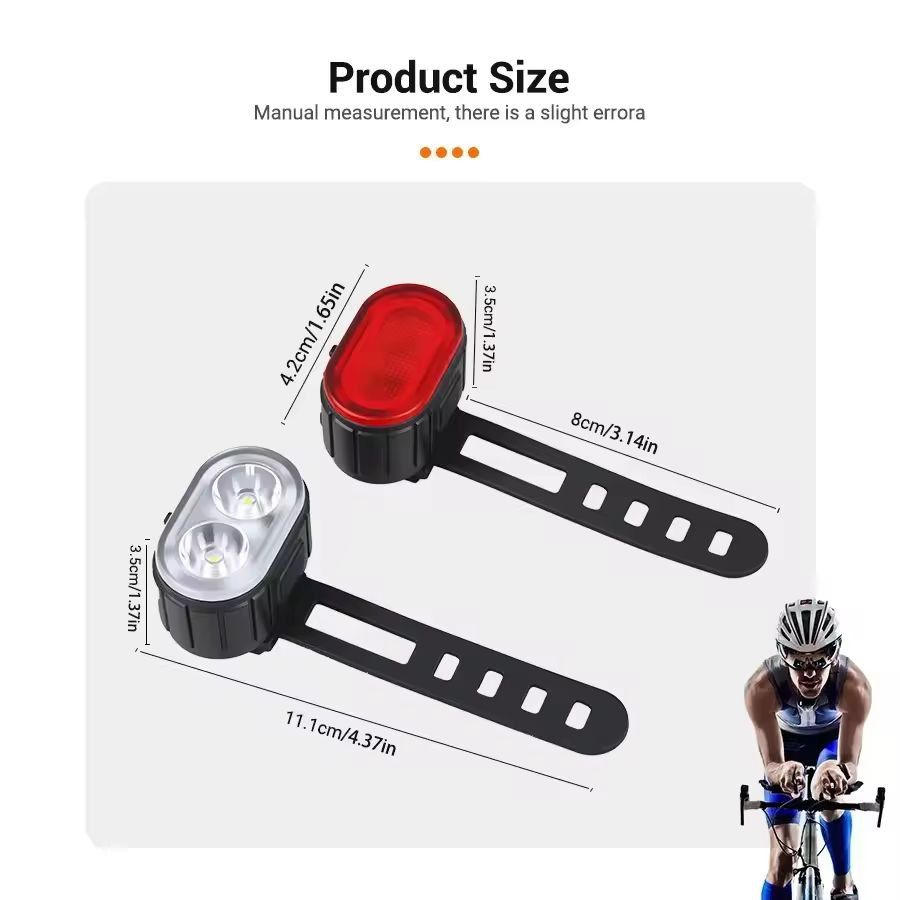 All-Round CycleGuard USB-C Rechargeable Front & Rear Bike Light Set