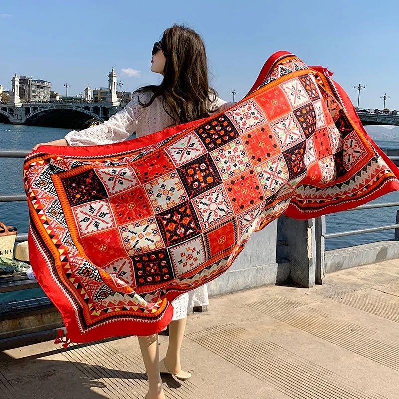 Large Beach Sarong Shawl Wrap Scarf