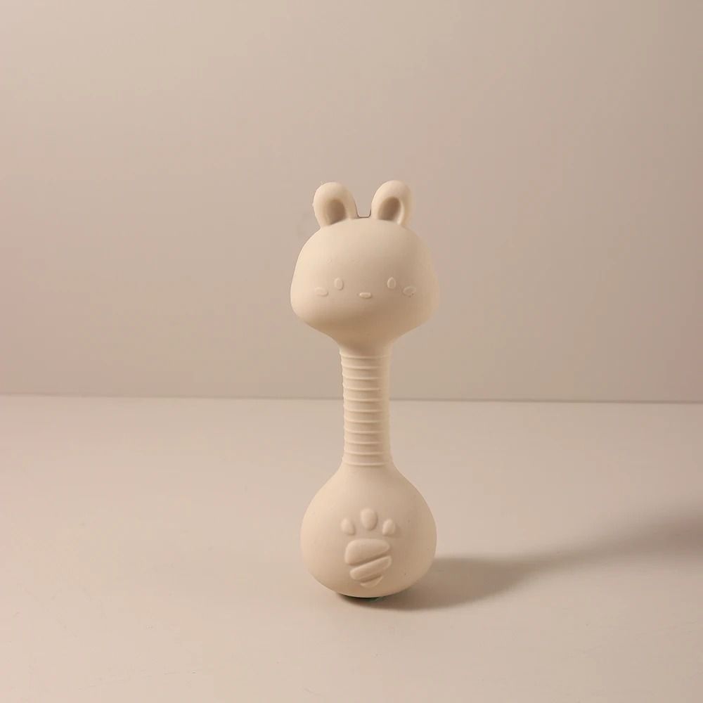Ergonomic Silicone Duck Handheld Rattle – BPA-Free Teething Shaker & Molar Toy