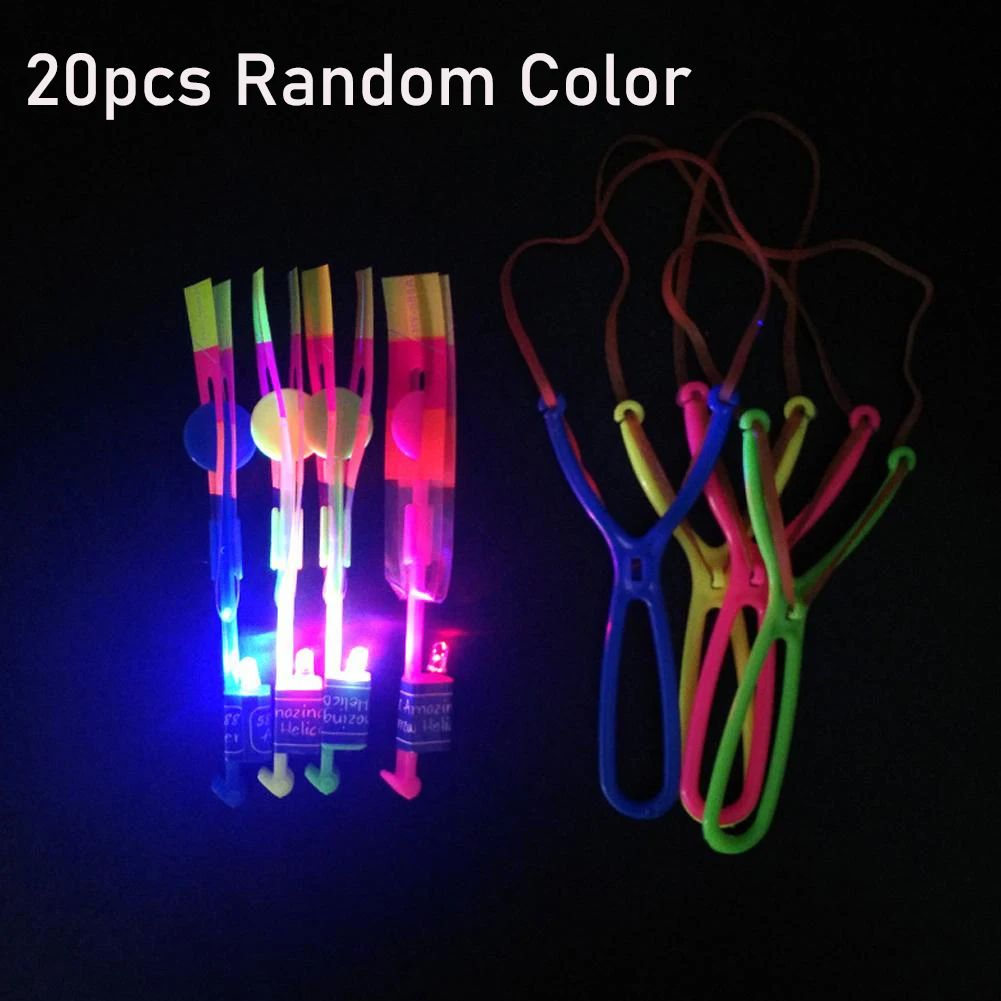 LED Flying Slingshot Toy Set