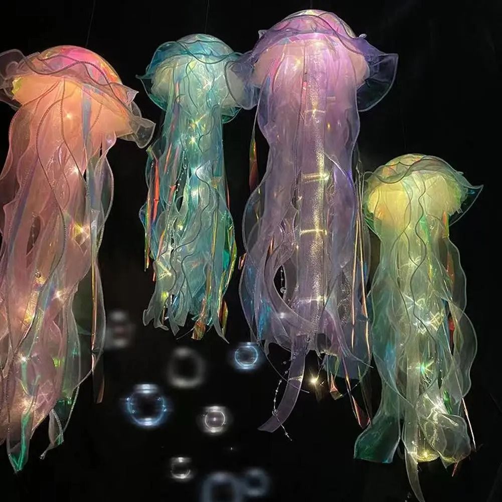 Ethereal Jellyfish Lamp | DIY Hanging Ocean Night Light | Executive Studio & Mermaid Sanctuary Decor