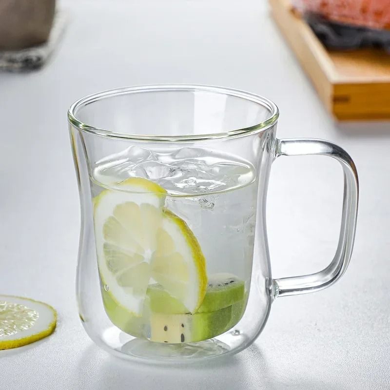 Heat-Resistant Double-Wall Glass Coffee Cup Set – High-Performance Thermal Beer Tumbler & Transparent Drinkware