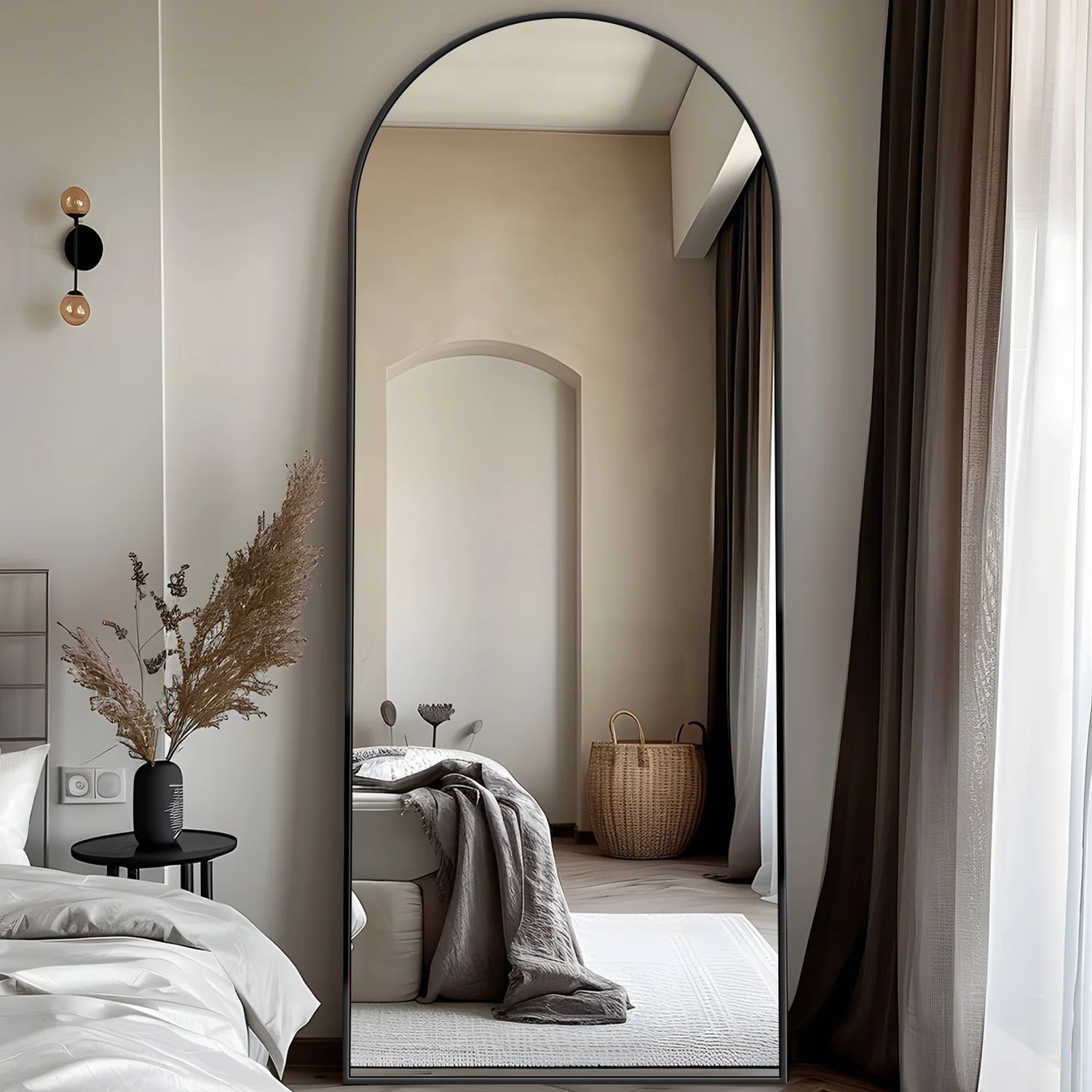 Full Length Floor Mirror with Stand