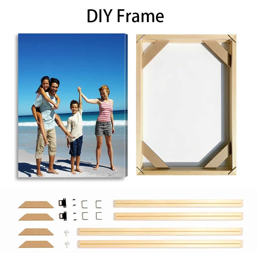 Custom Photo Canvas Print Personalized Wall Art with Frame
