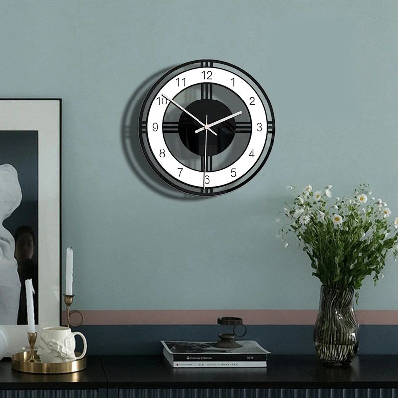 Silent Large Acrylic Wall Clock Modern Design