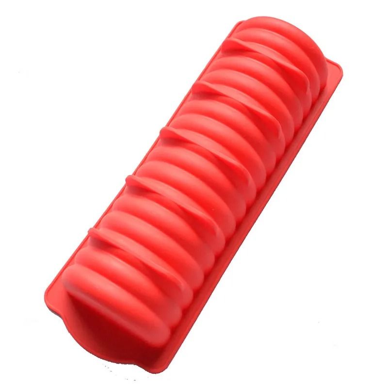 Long Caterpillars Cake Mousse Bread Loaf Silicone Mold