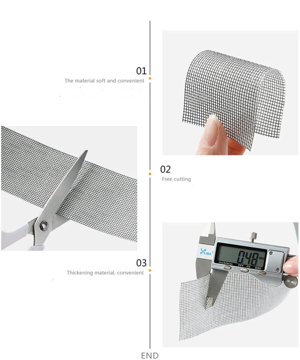 Waterproof Window Screen Repair Tape Mesh Patch