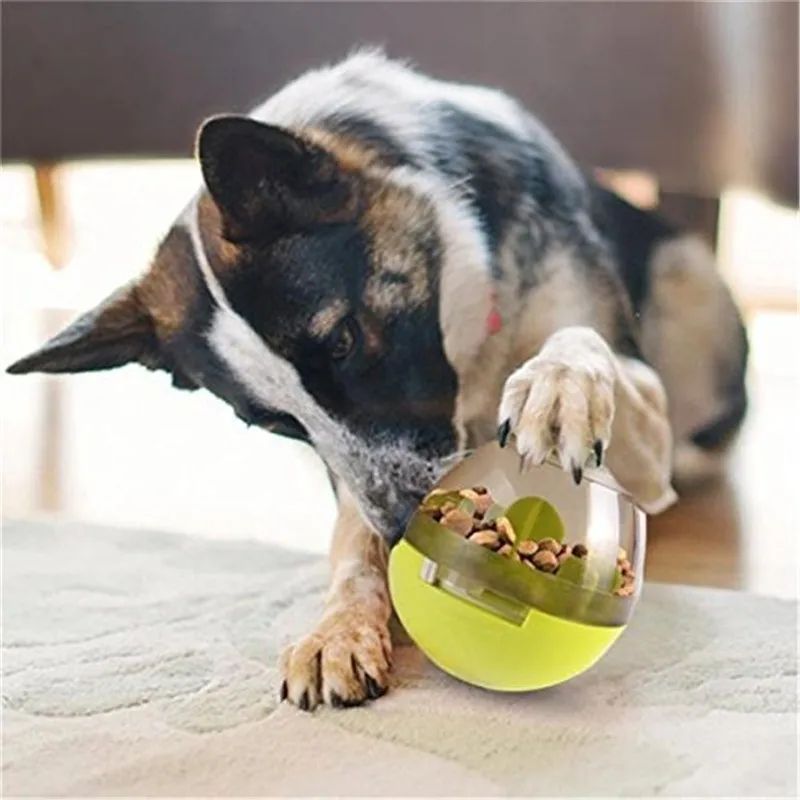Interactive Treat Dispensing Ball Puzzle Toy Slow Feeder Rolling Snack Trainer for Cats and Small Dogs