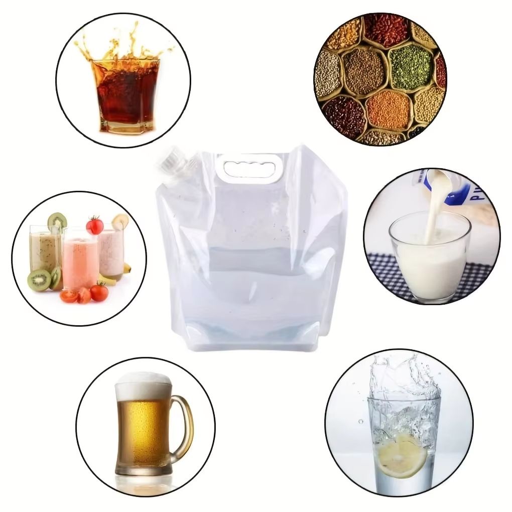 5L/10L Collapsible Water Container for Camping, Hiking, and Emergency Storage