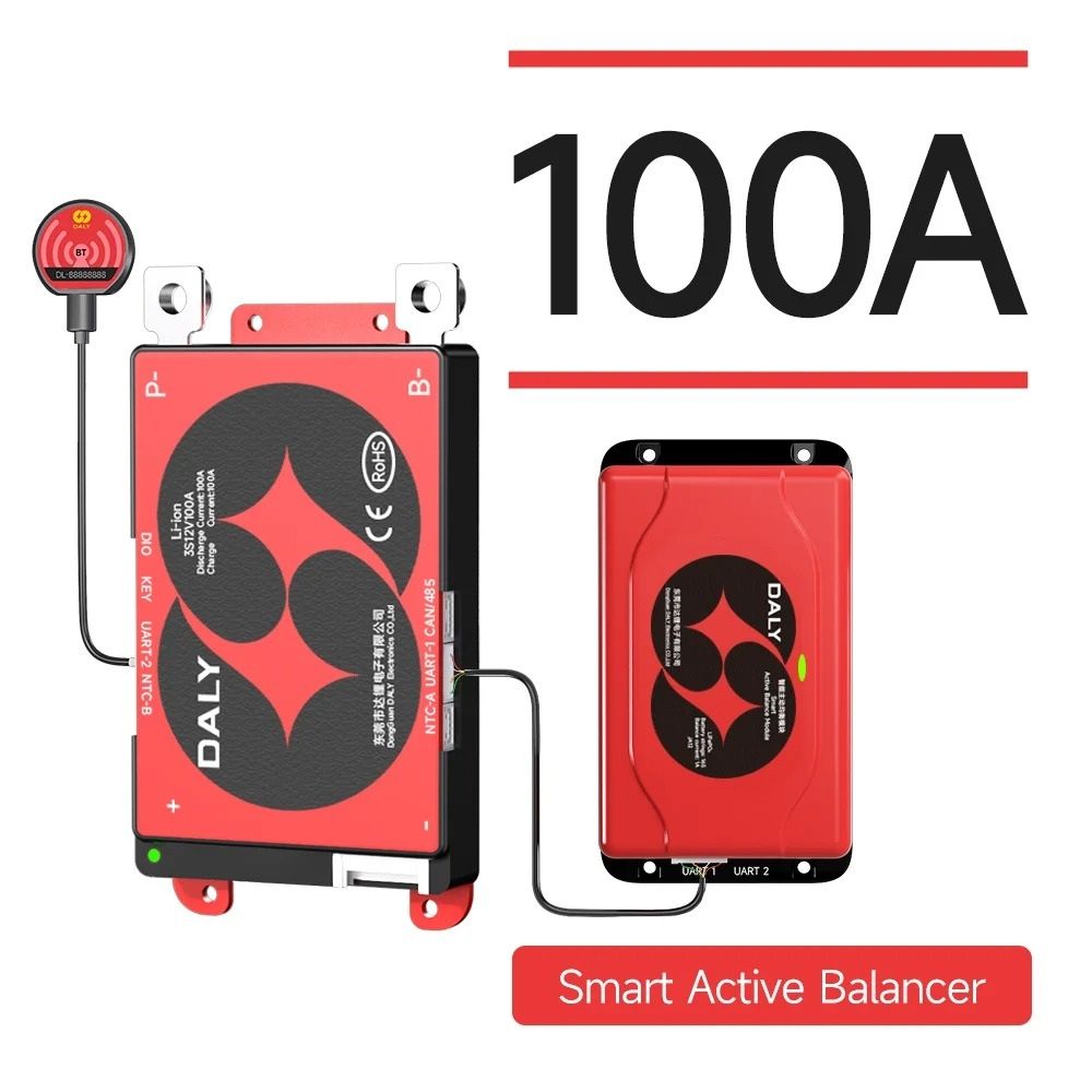 Smart BMS with 1A Active Balancer | LiFePO4 & Li-Ion Battery Management System